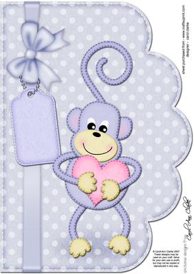 A4 Chunky Monkey Felties Scalloped Edge
