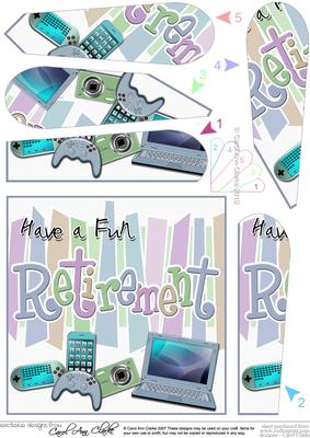 Retirement Gadgets Games N Gizmos Fan Pyramage Topper