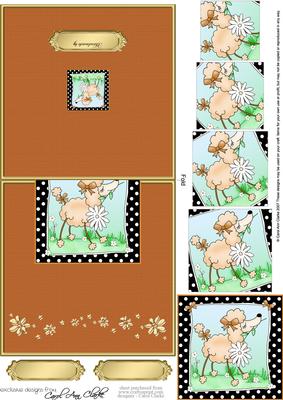 Cute Little Poodle - No-Hole Over the Edge with a spiral pyramid