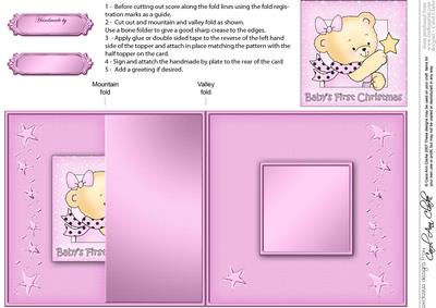Baby's 1st Xmas Rosie's Christmas Star No-hole Fold Back Car