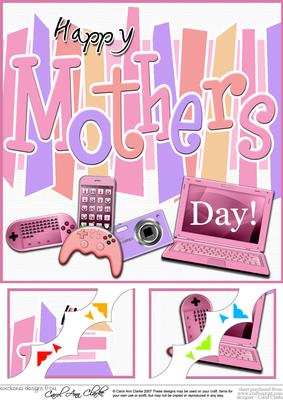 8 x 8 Mothers Day Gadgets Games N Gizmos Scalloped Corner To