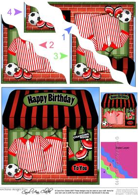 The Little Football Shoppe Wavy Corner Side Stacker Topper