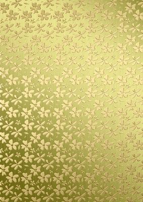 Gold Metallic Flowers Matching Backing Paper