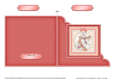 Dreamy Dragonflies Cut and Fold Corner Card