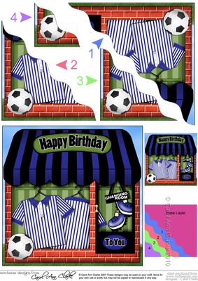 The Little Football Shoppe Wavy Corner Side Stacker Topper