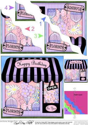 The Little Florists Shoppe Wavy Corner Side Stacker Topper