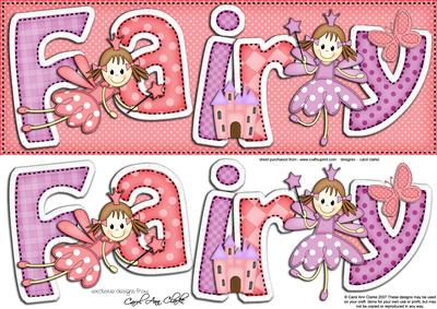 Large Dl Fairy Twinkletoes Felties Quick Card