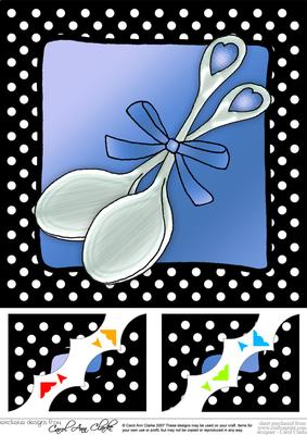8 x 8 Lovin Spoonful Scalloped Corner Topper