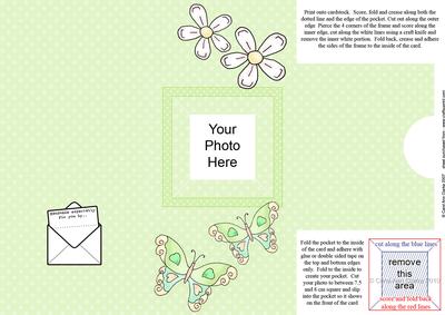 Add a Photo Fluttery Butterflies with Easy Fold Frame