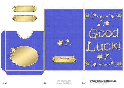Good Luck Lottery Wallet Card