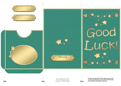 Good Luck Lottery Wallet Card
