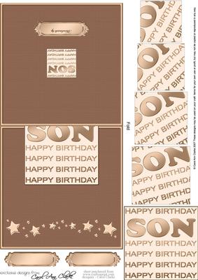 Birthday Son No-hole Over the Edge N Spiral Pyramid