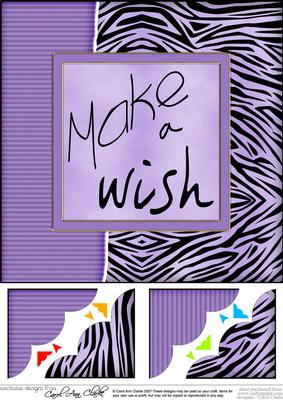 8 x 8 Fun and Funky Animal Print Scalloped Corner Topper