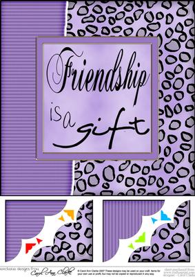 8 x 8 Fun and Funky Animal Print Scalloped Corner Topper