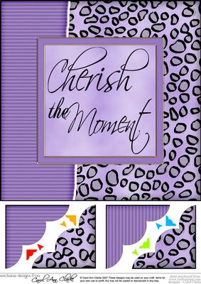 8 x 8 Fun and Funky Animal Print Scalloped Corner Topper