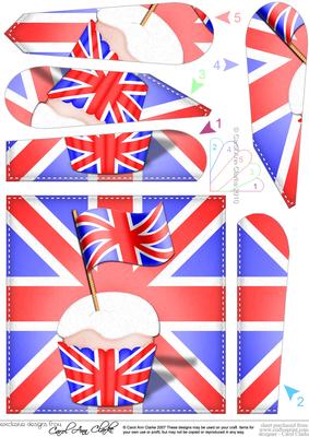 Flying the Flag Uk Fan Pyramage Topper