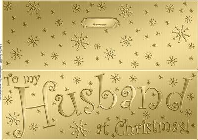 Large Dl to My Husband Christmas Quick Cut and Fold Card