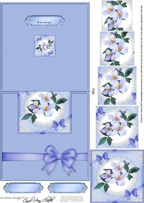 Clematis and Lace No-hole Over the Edge N Spiral Pyramid
