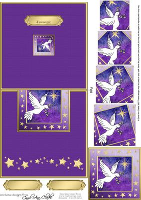 Xmas Dove No-hole Over the Edge N Spiral Pyramid