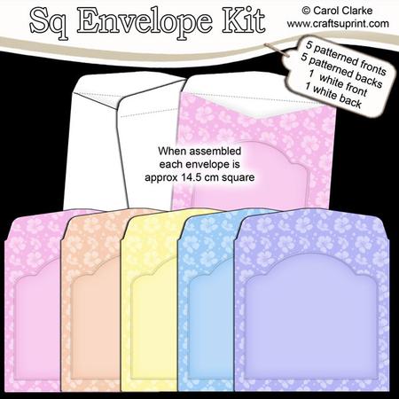 Sorbet Flowers 14.5 x 14.5 cm Envelope Kit