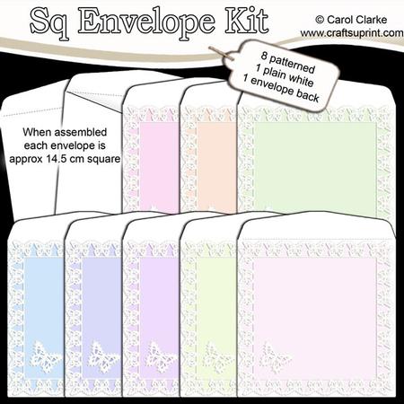 Butterfly Lace 14.5 x 14.5 cm Envelope Kit