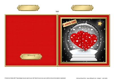 Love Globe Cut and Fold Card