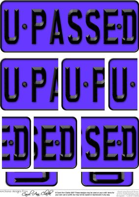 You Passed Novelty Number Plate with Side Stacker