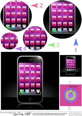 Smart Phone Circle Pyramage Topper