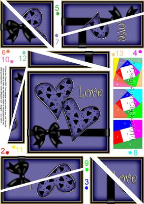 Love Hearts Twisted Spiral Side Stacker