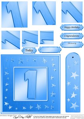 1st Bright Metallic Age Quick Card with Twisted Pyramage