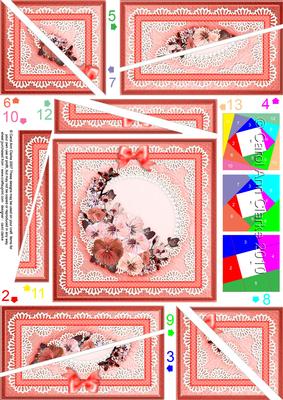 Spring Flowers Quick Card with Twisted Spiral Side Stacker
