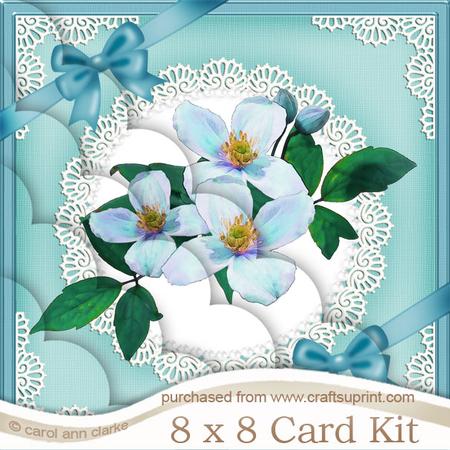 8 x 8 Clematis and Lace Kit with Scalloped Corners