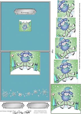 Xmas Poodle No-hole Over the Edge N Spiral Pyramid