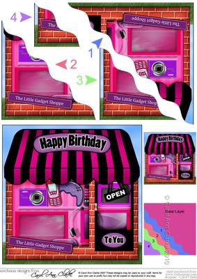 The Little Girly Gadget Shoppe Wavy Corner Side Stacker