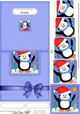Xmas Penguin No-hole Over the Edge N Spiral Pyramid