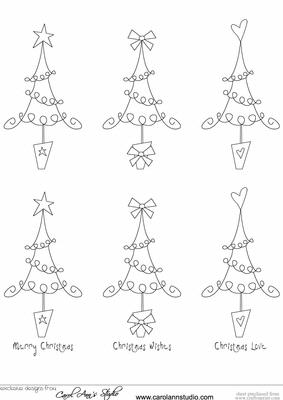 Fun & Funky Xmas Trees Digi Stamps