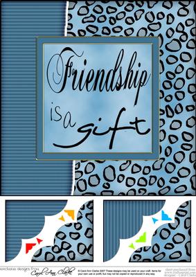 8 x 8 Fun and Funky Animal Print Scalloped Corner Topper