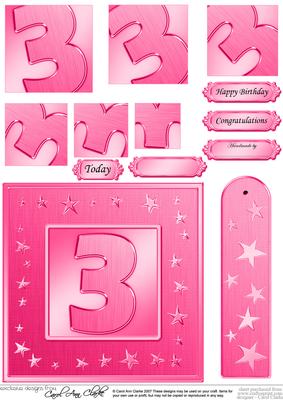 3rd Bright Metallic Age Quick Card with Twisted Pyramage