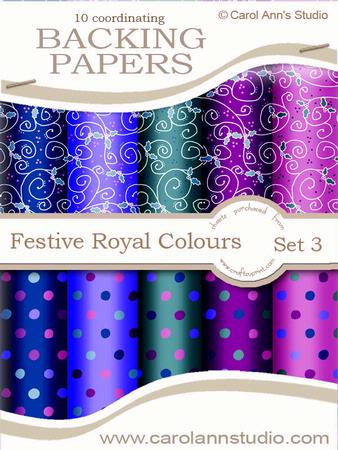 Festive Swirls & Dots in Royal Colours