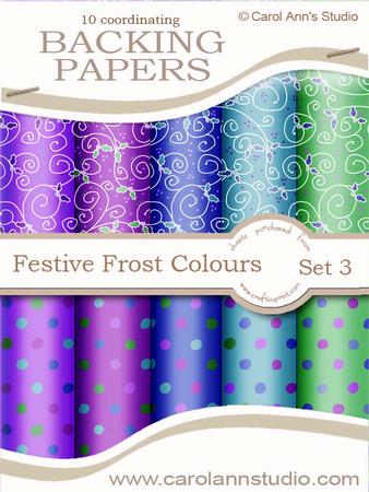 Festive Swirls & Dots in Frost Colours