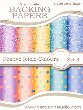 Festive Swirls & Dots in Icicle Colours
