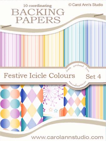 Festive Multi & Stripes in Icicle Colours