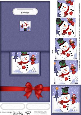 Xmas Snowman No-hole Over the Edge N Spiral Pyramid