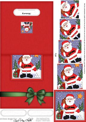 Xmas Santa No-hole Over the Edge N Spiral Pyramid