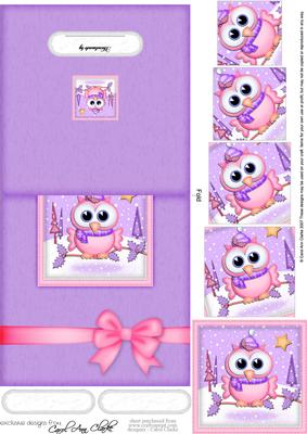 Xmas Little Hoot No-hole Over the Edge N Spiral Pyramid