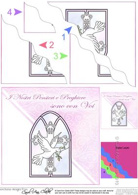 Italian Sympathy Wavy Corner Side Stacker Topper