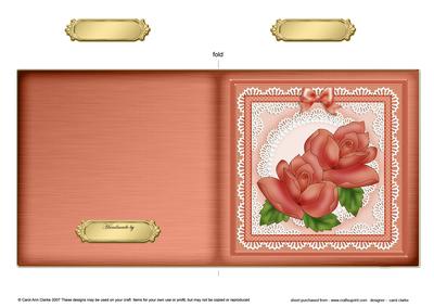 Just Roses Cut and Fold Card