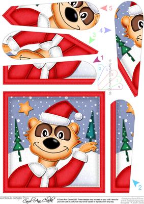 Xmas Eric Meerkat Fan Pyramage Topper