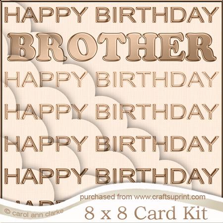 8 x 8 Brother Birthday Kit with Scalloped Corners