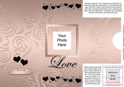 Add a Photo Love Card with Easy Fold Frame
